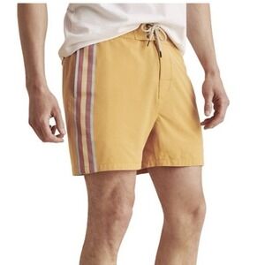 Faherty Retro Surf Stripe 5in Boardshort Swim Beach NWT 5" inseam Men's 33